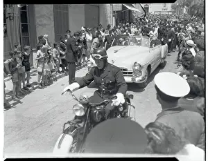 Vallauris Prints: Rita Hayworth in Motorcade