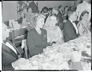 Rita Hayworth and Patricia Morrison Chatting