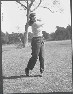 Cannes Prints: Rita Hayworth Playing Golf