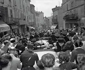 Rita Hayworth Riding Through Streets with Ali Kahn