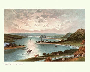 United Kingdom Gallery: The River Clyde from Dalnotter Hill, Scotland, 19th Century