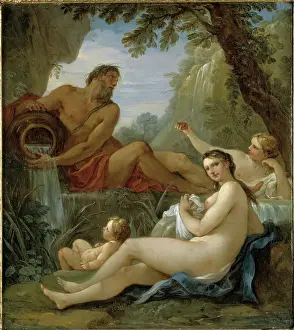 Eighteenth Century Prints: A River And A Fountain Nymph