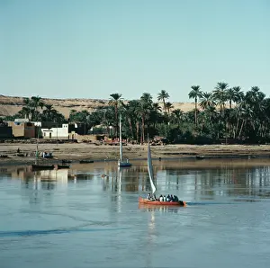 Huty25366 Prints: River Nile At Aswan