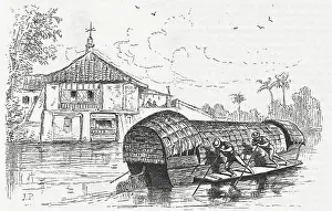 Determination Prints: River Scene in Manila