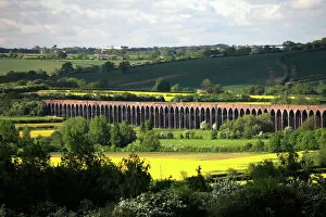 Images Dated 6th October 2013: River Welland valley, Harringworth railway viaduct