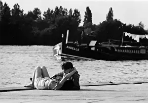 M Rom Cour Prints: Riverside Embrace