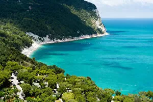 Region Collection: Riviera del Conero, seascape from above, Marche, Italy