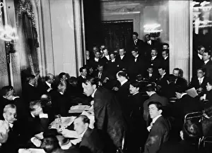 Prints of British wireless telegraphist Harold Cottam, the Carpathia's wireless operator, Italian electrical engineer and inventor Guglielmo Marconi, Marconi Company chairman A Visual Journey Through the Legacy of the World’s Most Infamous Ship: RMS Titanic Sinking - United States Senate Inquiry