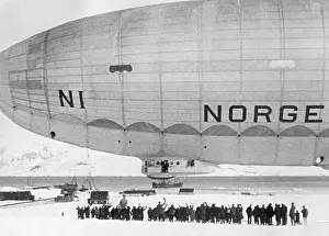 Expedition Prints: Roald Amundsen and Crew Boarding the Norge