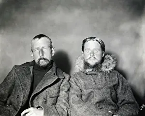 Roald Amundsen with Lieutenant Hansen
