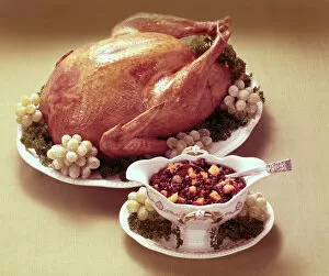 Images Dated 8th December 2008: Roast Chicken With Side Dish
