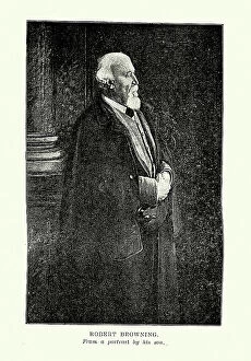Traditional Collection: Robert Browning, an English poet and playwright, 1812 to 1889