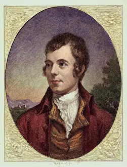 Poet Prints: Robert Burns Engraving by William Harry Warren Bicknell