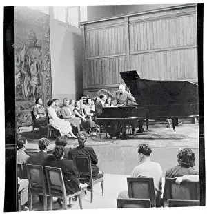 Robert Casadesus Playing Piano