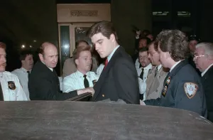 Murderer Prints: Robert Chambers Leaving Court