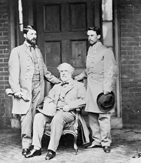 Robert E. Lee with Son and Aide