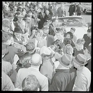 Robert F. Kennedy With Crowd During His Campaign