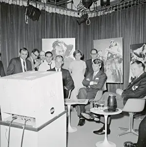 Robert F. Kennedy and Friends Watching Sports Program