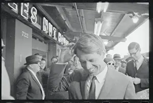 Robert F. Kennedy With His Hand to His Head