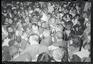 Robert F. Kennedy Inside Massive Crowd During Campaign