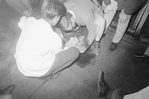 Bodyguard Prints: Robert F Kennedy Lies Shot On The Floor