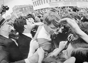 Columbus Prints: Robert F. Kennedy Mobbed in Crowd