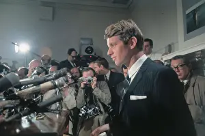 1968 Us Presidential Election Prints: Robert F. Kennedy at Press Conference