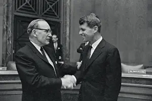 Robert F. Kennedy Shaking Hands With John McClellan