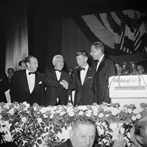 Robert F. Kennedy Shaking Hands With Senator Kenneth Keating
