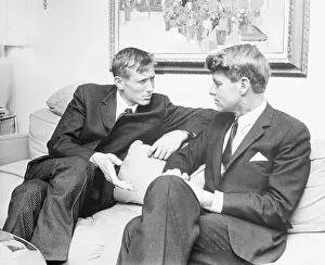 Robert F. Kennedy Sitting With Russian Poet