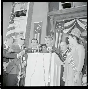 Robert F. Kennedy Speaking at Podium