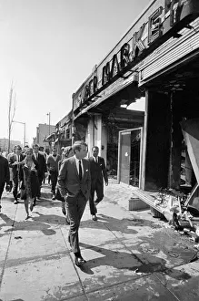 Supermarket Prints: Robert F. Kennedy Touring Riot Damage
