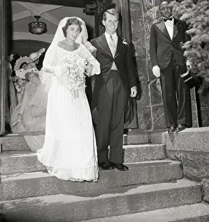 Greenwich Prints: Robert F. Kennedy and Wife Leave Church
