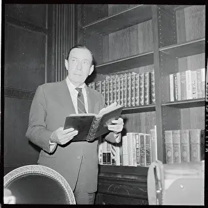 Frank Oconnor Prints: Robert F. Wagner Looking Over a Book