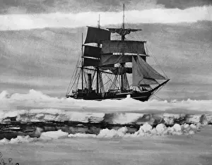 South Pole Prints: Robert Falcon Scott'S Ship In Icepack