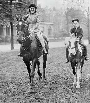 Robert Francis Kennedy Going horseback Riding with Young Sister Kathleen Agnes Cavendish