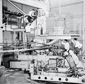 Robert Hofstadter and Others Working on Nuclear Microscope