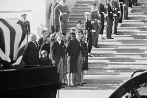 Arlington Prints: Robert and Jacqueline Kennedy Attending President's Funeral