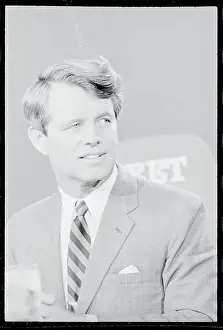 Robert Kennedy Appearing on Television Screen