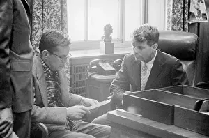 Robert Kennedy Conferring With Burke Marshall