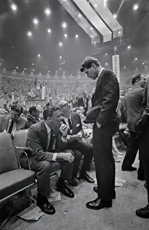Robert Kennedy Conversing at California Presidential Convention