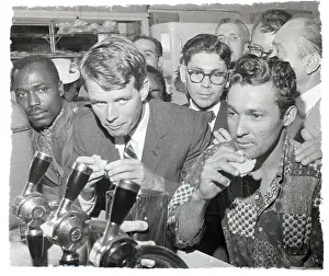 1960 Us Presidential Election Prints: Robert Kennedy Eats in a Diner