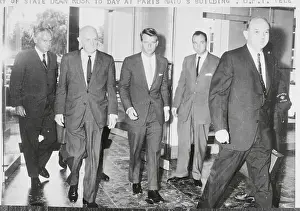 Robert Kennedy and Family Talking With Maxwell Taylor