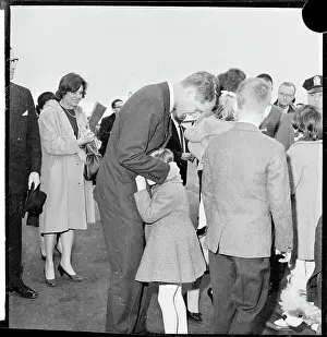 Robert Kennedy Hugging His Daughter