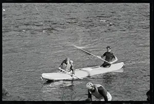 Robert Kennedy and His Niece Canoeing