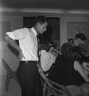 Robert Kennedy Reviewing Election Returns