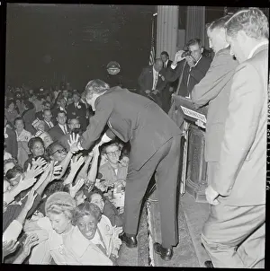Robert Kennedy Shaking Hands With People