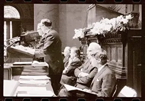 Robert Kennedy Sitting Next to Earl Warren