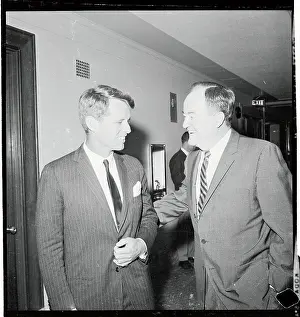 Robert Kennedy Speaking With Hubert Humphrey