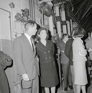 Robert Kennedy Speaking with Jackie Kennedy